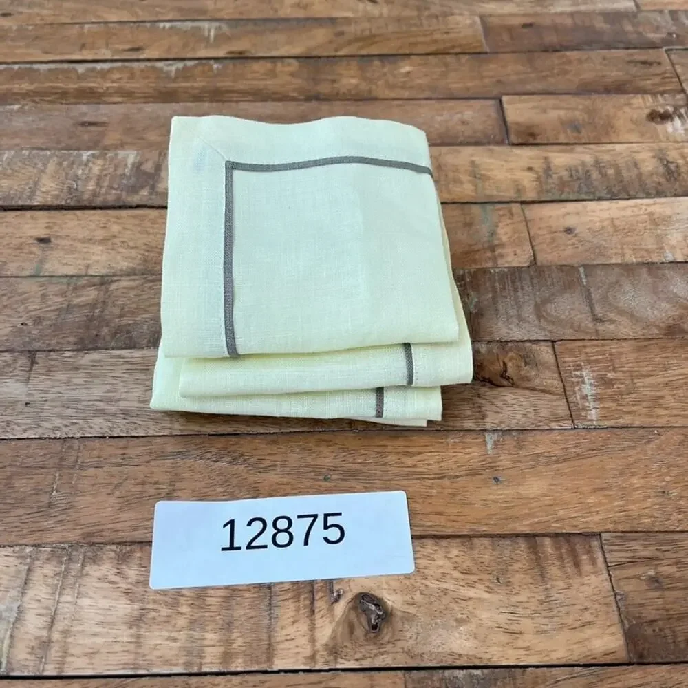 Linen Square Napkins Set of 4 9